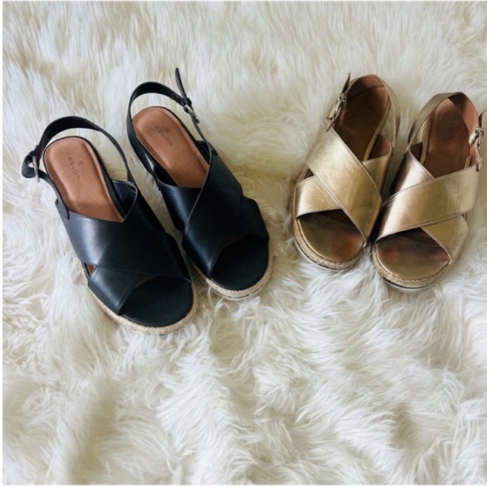 Caslon gold & black Bundle of TWO Sandals Size 8 - Picture 7 of 7